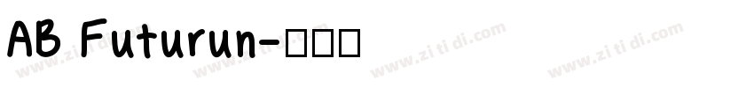 AB Futurun字体转换